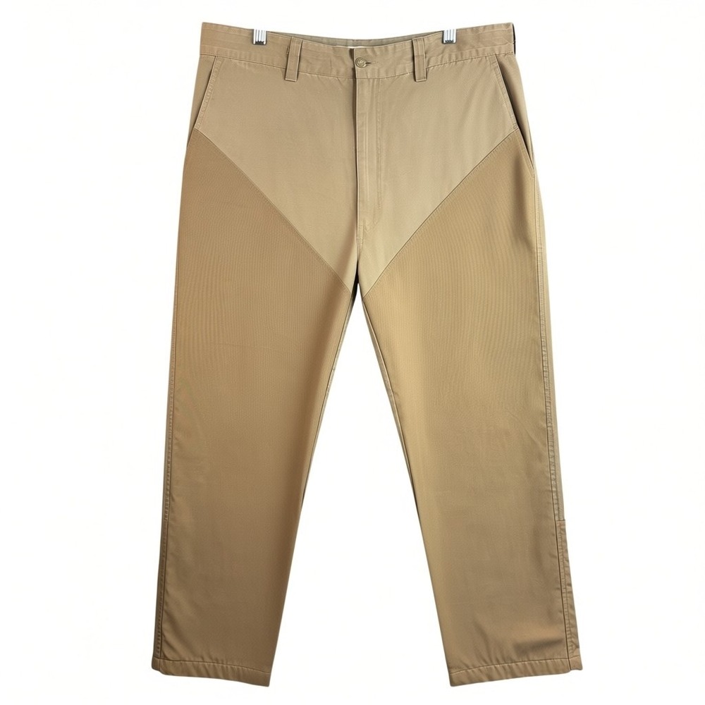 Boyt Harness Company Waxed Cotton Hunting Pants Mens 36 Tan Brush Guard Outdoor